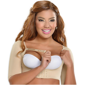Fajas MYD 0004 Compression Vest Surgical Bra with Implant Stabilizer and Sleeves / Powernet Chaleco