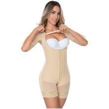 Cargar imagen en el visor de la galería, Fajas MYD 0164 Mid Thigh Bodysuit Body Shaper for Women / Powernet
