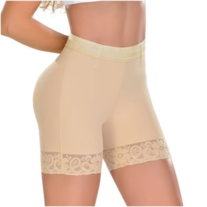 Fajas MYD 0322 Women's Thigh Slimmer High Waist Shapewear Shorts / Powernet