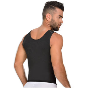 Fajas MYD 0060 Compression Vest Shirt Body Shaper for Men / Powernet