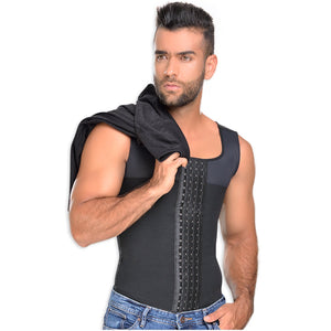 Fajas MYD 0060 Compression Vest Shirt Body Shaper for Men / Powernet