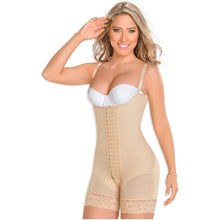 Load image into Gallery viewer, Fajas MYD 0083 Mid Thigh Bodysuit Body Shaper for Women / Powernet
