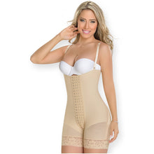 Cargar imagen en el visor de la galería, Fajas MYD 0086 Women&#39;s Strapless Mid Thigh Body Shaper / Powernet
