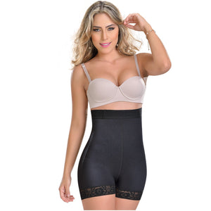 Fajas MYD 0216 Extra High-Waisted Compression Shorts Body Shaper for Women / Powernet