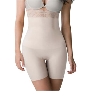 ROMANZA 2050 | High Waisted Colombian Shapewear Shorts for Women | Butt Lifter Body Shaper