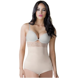 ROMANZA 2061 | Colombian Strapless Shapewear Tummy Control | Bodysuit for Women