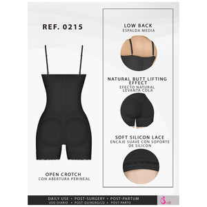 Fajas Salome 0215 | Postpartum Body Shaper after Pregnancy Girdle | Daily Use Strapless Butt Lifter Shapewear for Dress