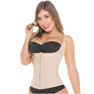 Fajas Salome 0313 | Waist Trainer Vest Tummy Control Compression Garment for Women | Colombian Body Shaper for Daily Use