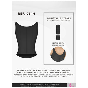 Fajas Salome 0314 | Waist Cincher Trainer Vest Shapewear for Women / Powernet