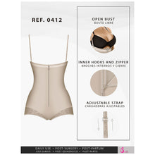 Cargar imagen en el visor de la galería, Fajas Salome 0412 | Strapless Butt Lifting Shapewear Girdle for Dresses | Daily Use Body Shaper
