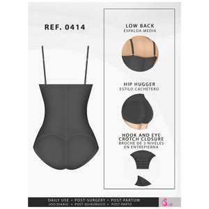 Fajas Salome 0414 | Strapless Butt Lifter Tummy Control Shapewear for Women | Powernet