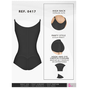 Fajas Salome 0417 | Open Bust Tummy Control Butt Lifter Shapewear for Women | Hiphugger Daily Use Body Shaper | Powernet