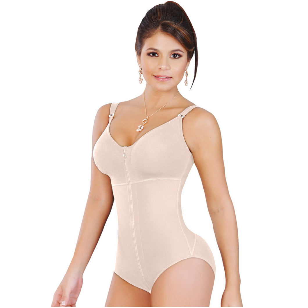 Fajas Salome 0420 | Hiphugger Body Shaper with Bra | Butt Lifter Tummy Control Shapewear for Women | Powernet