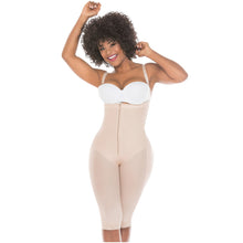 Load image into Gallery viewer, Fajas Salome 0515 | Open-Bust Postpartum Bodysuit | Knee Length Full Body Shaper for Women | Powernet
