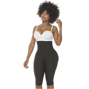 Fajas Salome 0219 | High Waist Compression Shorts for Women | Butt Lifter Capri Shapewear | Powernet