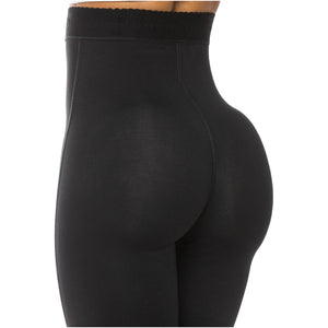 Fajas Salome 0219 | High Waist Compression Shorts for Women | Butt Lifter Capri Shapewear | Powernet