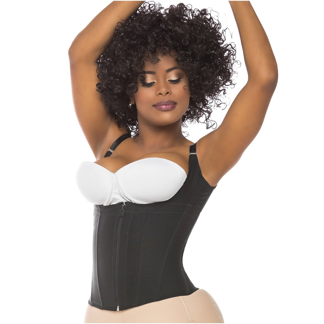 Fajas Salome 0313 | Waist Trainer Vest Tummy Control Compression Garment for Women | Colombian Body Shaper for Daily Use