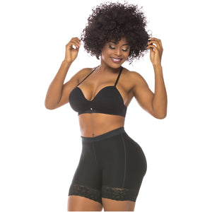 Fajas Salome 0321 | High Waist Compression Slimmer Butt Lifter Shapewear Shorts | Powernet