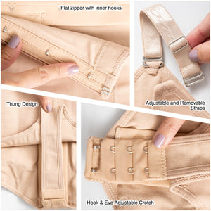 Fajas Salome 0351 | Open Bust Thong Tummy Control Shapewear for Women | Powernet