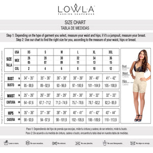 Lowla 363D | Colombian Butt Lifter Mid-Thigh Length Shapewear
